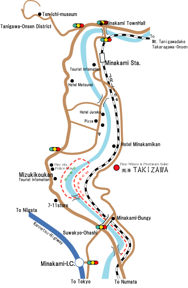Takizawa English Map